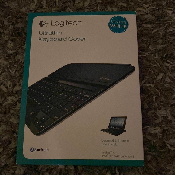 Logitech Ultrathin Keyboard Cover WHITE New in box - Picture 1 of 4